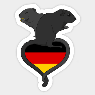 Gerbil Germany (dark) Sticker